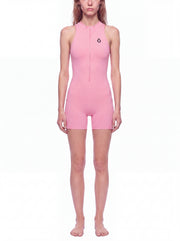 Minerva Quarter-Zip Yoga Romper - Light Colors